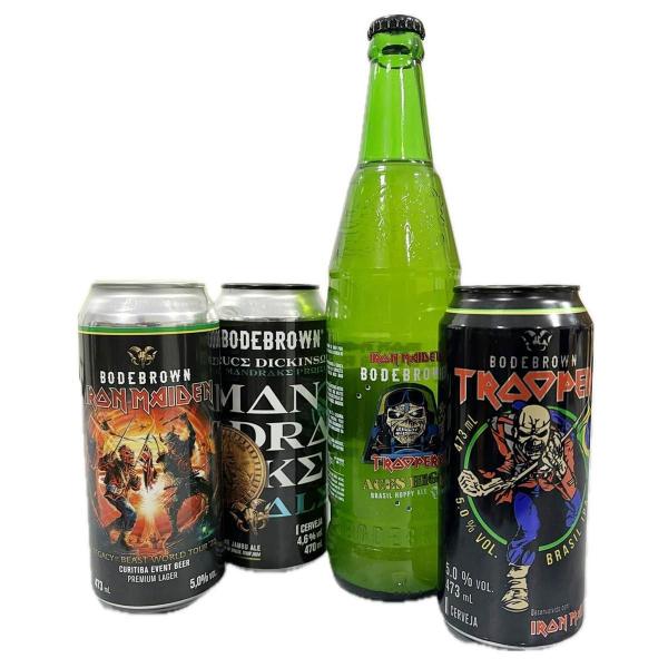 Kit Presente 4 Cervejas Especiais Fãs Iron Maiden Imagem de Kit Presente 4 Cervejas Especiais Fãs Iron Maiden