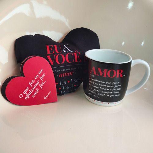 Imagem de Kit Presente Dia Dos Namorados Almofada + Caneca Amor Love 