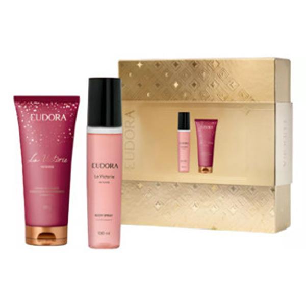 Imagem de Kit Presente La Victorie Intense: Body Spray 100ml + Hidratante 200g Eudora