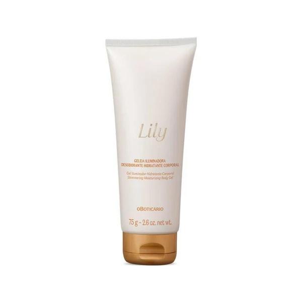 Imagem de Kit Presente Lily Creme Acetinado + Geleia Iluminadora Natal - O boticario