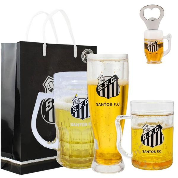 Kit Presente Mestre Cervejeiro Copo Caneca Cerveja Santos - Mileno Imagem de Kit Presente Mestre Cervejeiro Copo Caneca Cerveja Santos