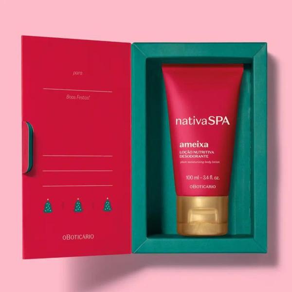 Imagem de Kit Presente Nativa SPA Ameixa Loção 100ml, Embalagem Cartão - O Boticário