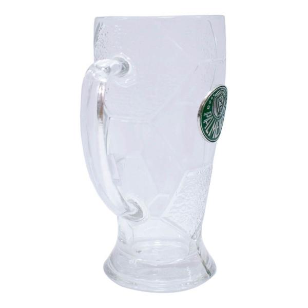 Imagem de Kit Presente Palmeiras Caneca Chopp 630ml Vidro e Sacola