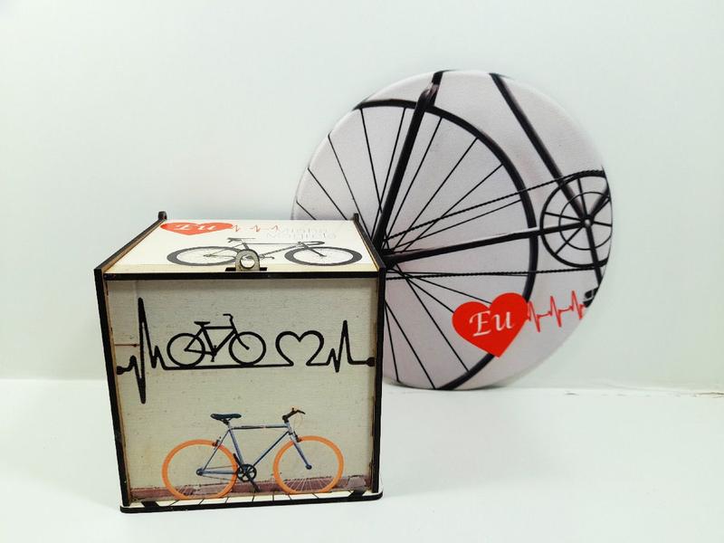 Kit Presente para Ciclistas com Mouse pad + caixa presente Art Bike - Reidopendrive Imagem de Kit Presente para Ciclistas com Mouse pad + caixa presente Art Bike