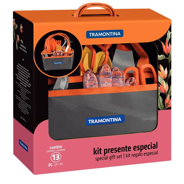 Kit presente para Jardinagem Tramontina com Bolsa de Lona 13 Peças Imagem de Kit presente para Jardinagem Tramontina com Bolsa de Lona 13 Peças