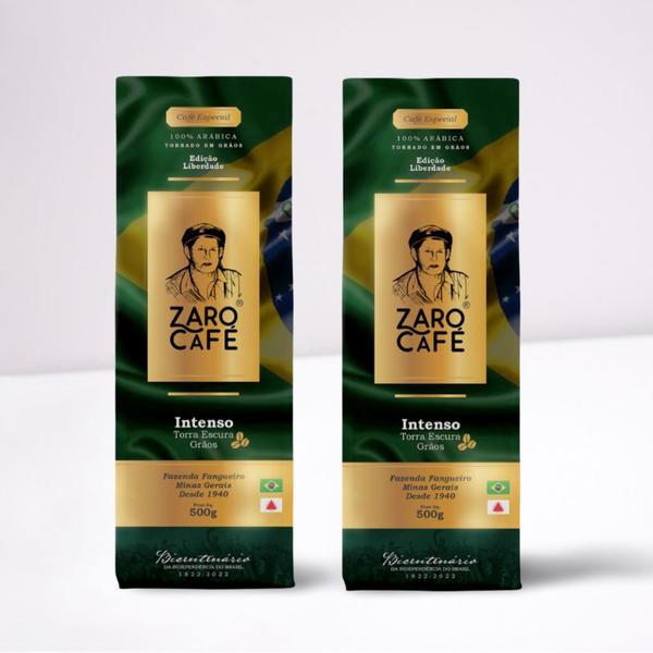 Imagem de Kit Presente Zaro Café Especial Intenso Grãos 1kg