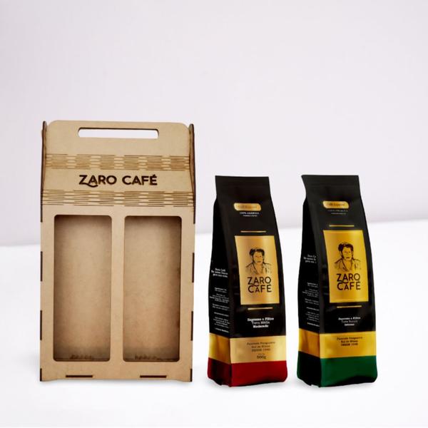 Imagem de Kit Presente Zaro Café Especial Moderado e Intenso Moído 1kg