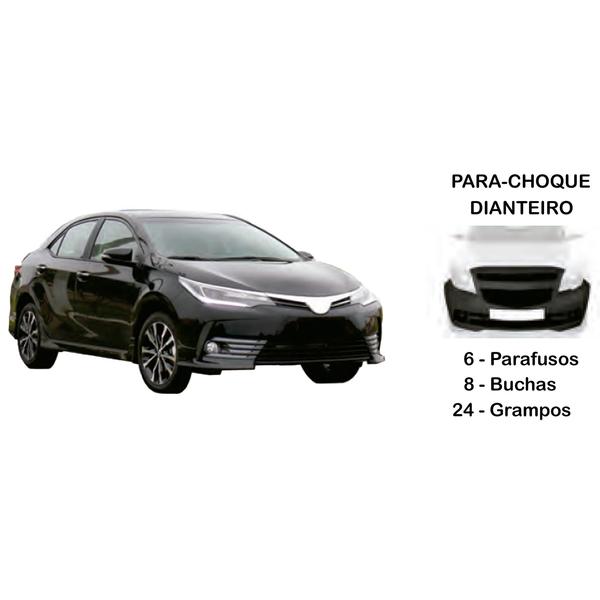 Imagem de Kit Presilha Parachoque Dianteiro Corolla Xrs 2017 A 2019