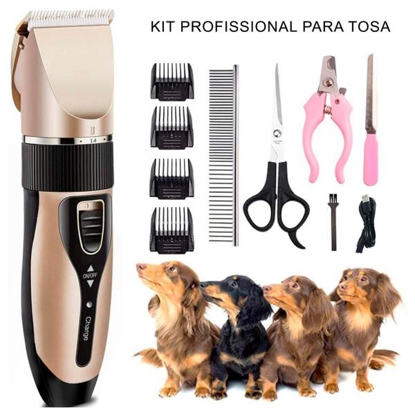 Imagem de Kit Profissional Banho E Tosa Pet Máquina + Acessórios