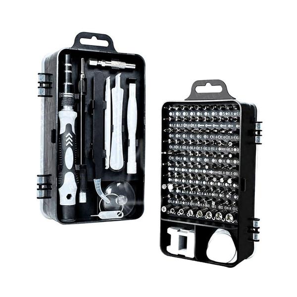 Imagem de Kit Profissional Multi Uso Ferramenta Reparo Limpeza 115 Pcs