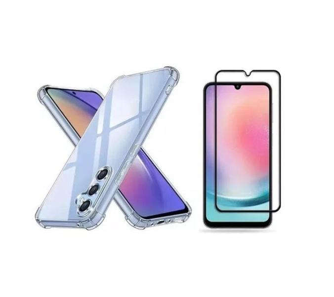 Kit Proteção Capa Capinha + Pelicula vidro 3D Samsung Galaxy A05S - KRAMAC Imagem de Kit Proteção Capa Capinha + Pelicula vidro 3D Samsung Galaxy A05S