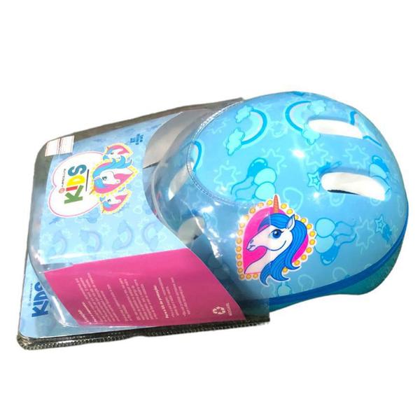 Imagem de Kit proteção infantil capacete joelheira cutuvele. unicornio - ABSOLUTE