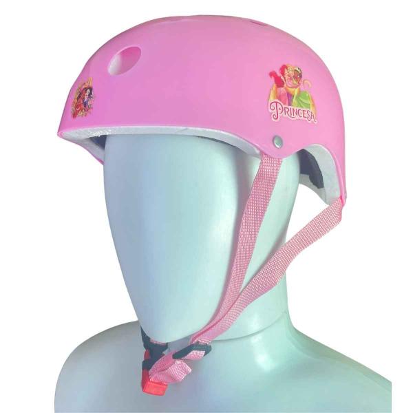 Imagem de Kit Proteção Infantil Rosa Princesas  Zippy Toys Com Capacete Joelheiras Cotoveleiras Munhequeiras