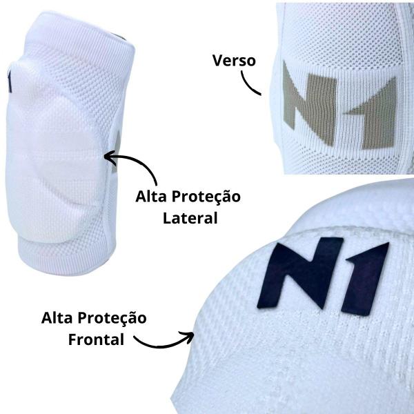 Imagem de Kit Proteção Volei Manguito Joelheira N1 Sport Tornozeleira Provolley