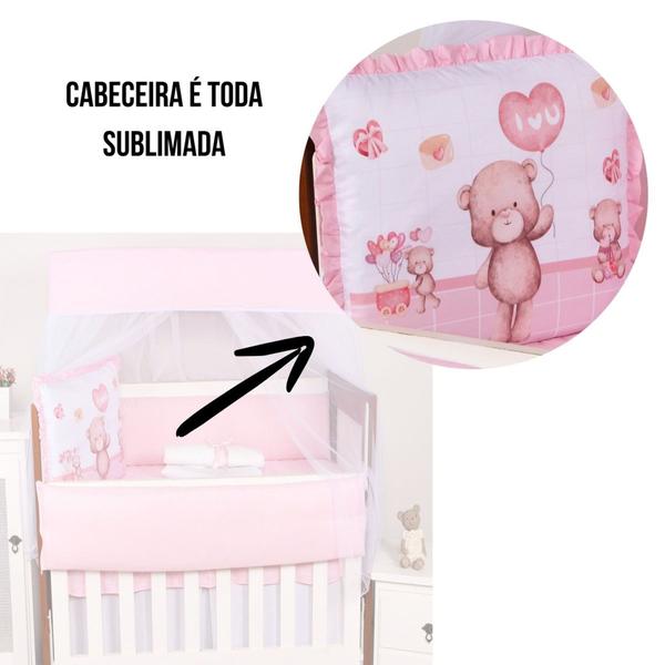 Imagem de Kit Protetor Berço 10 Peças Lateral Americano Sublimado Menino Menina