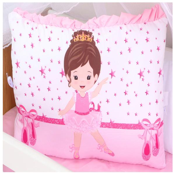 Kit Protetor Berço Americano Sublimado Menino Menina Trança 10 Peças - Maria's Baby Imagem de Kit Protetor Berço Americano Sublimado Menino Menina Trança 10 Peças