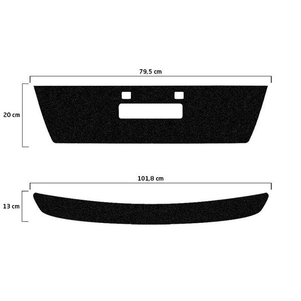 Imagem de Kit Protetor Do Porta-malas Tracker 2018 + Fundo De Placa