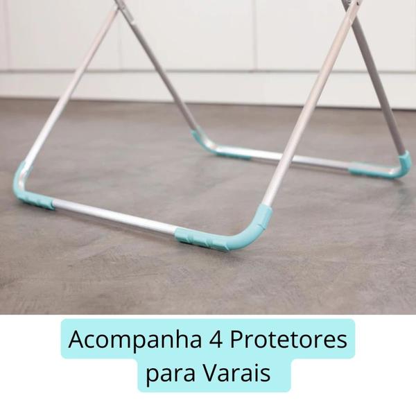 Imagem de Kit Protetor para Varal Mor Evita Marcas de Arranhao e Ajuda a Minimizar o Ruido