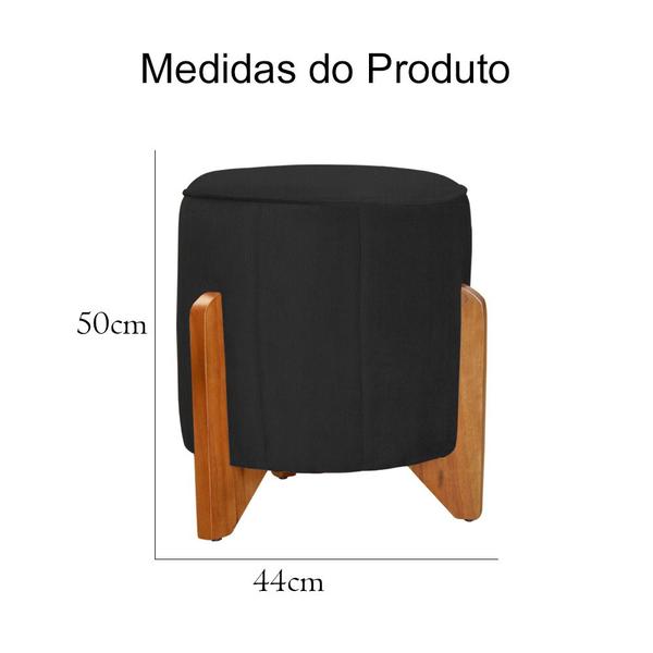 Imagem de Kit Puff Decorativo Athenas mais Puff Jade Suede Cores - DS Estofados