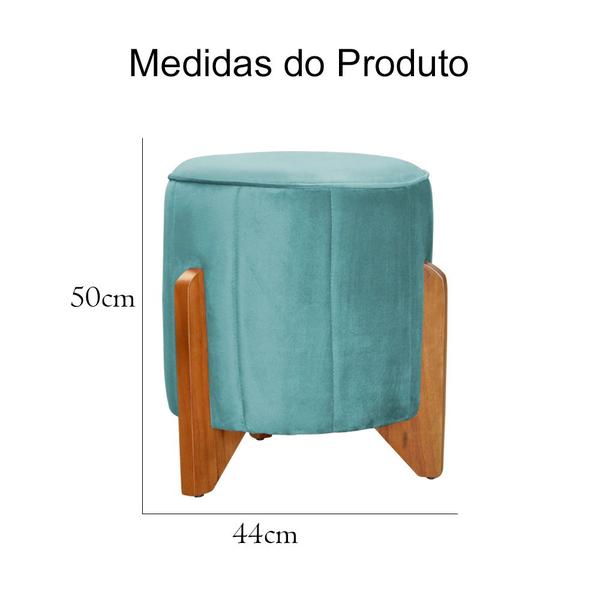 Imagem de Kit Puff Decorativo Athenas mais Puff Jade Veludo Cores - DS Estofados