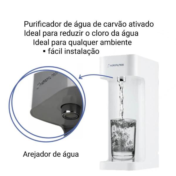 Imagem de Kit Purificador Completo Parede Mesa Filtro Água E Refil