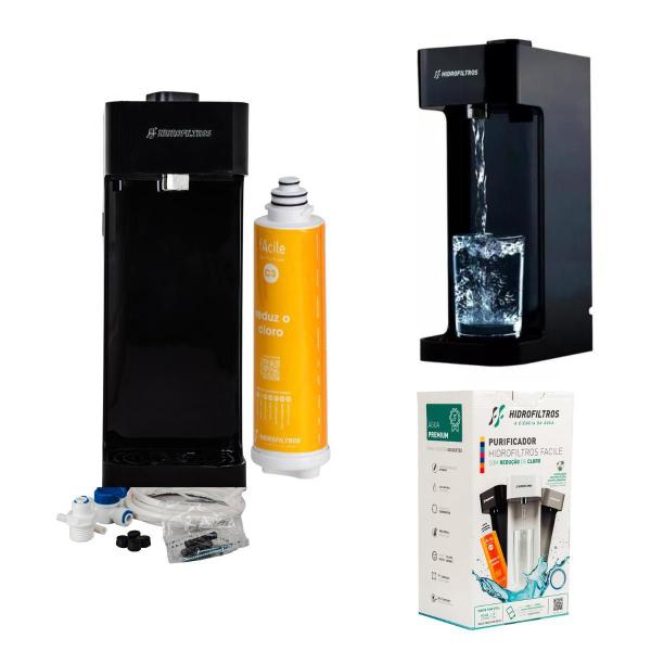 Kit Purificador Completo Parede Mesa Filtro Água E Refil - Hidrofiltros Imagem de Kit Purificador Completo Parede Mesa Filtro Água E Refil
