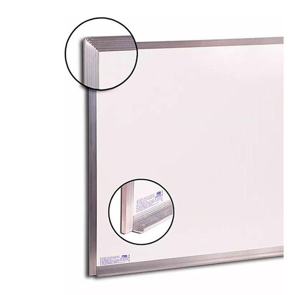 Imagem de Kit Quadro Branco 60x40 Standart com Moldura em Alumínio e Pincel WBM7 Vermelho - Cortiart