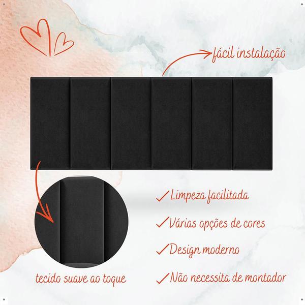 Kit Quarto 2 Mesinhas Charme Preto/Cinamomo Nicho Prateleira Cabeceira Suspensa Julia Preto Suede 1,40 Cama Casal Box - Lojas RPM Imagem de Kit Quarto 2 Mesinhas Charme Preto/Cinamomo Nicho Prateleira Cabeceira Suspensa Julia Preto Suede 1,40 Cama Casal Box - Lojas RPM