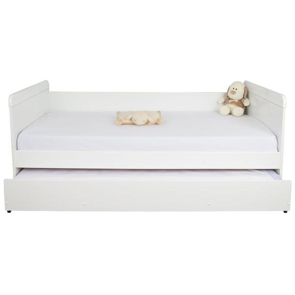 Imagem de Kit Quarto Infantil  - Guarda-Roupa Prince 2 Portas + Bicama Nuth - Branco Fosco