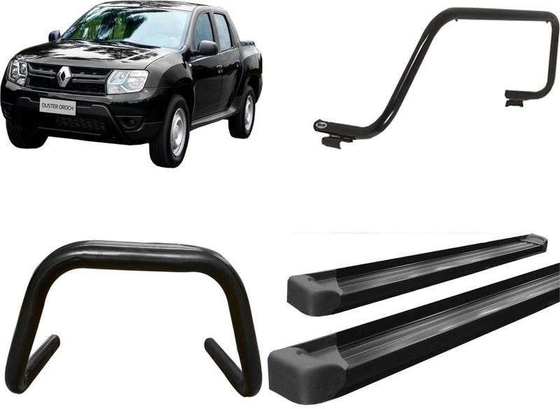 Kit Quebra Mato Estribo Plataforma Santo Antônio Oroch Preto - HOZZ Imagem de Kit Quebra Mato Estribo Plataforma Santo Antônio Oroch Preto