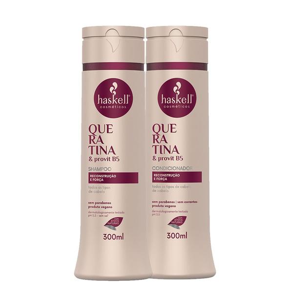 Imagem de Kit Queratina Haskell Shampoo + Condicionador 300ml