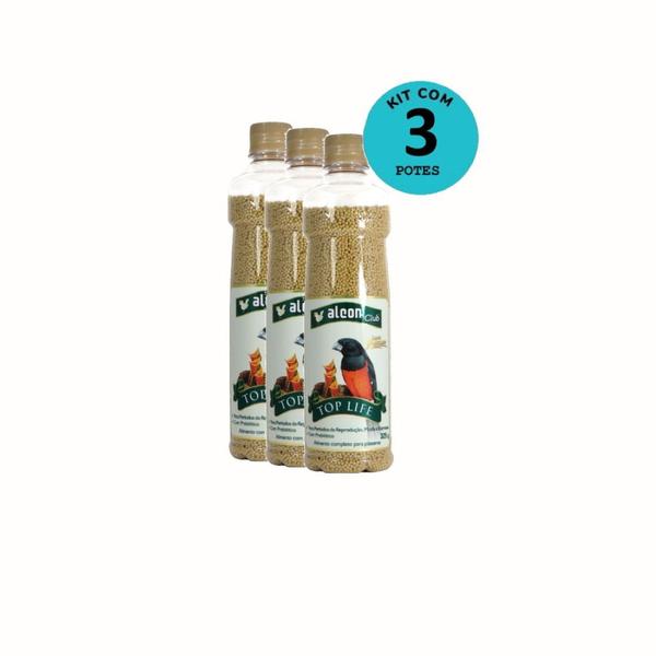 Kit Ração Alcon Club Top Life Super Premium 325g C/ 3 unidades Imagem de Kit Ração Alcon Club Top Life Super Premium 325g C/ 3 unidades
