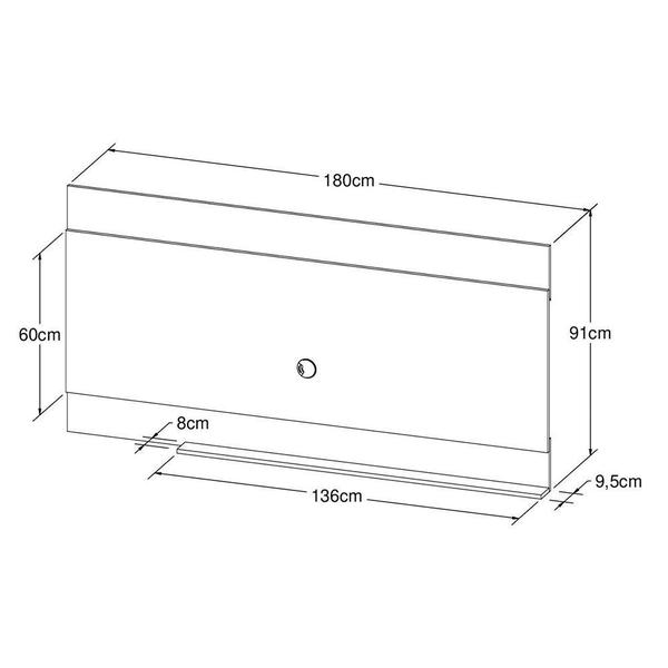 Imagem de Kit Rack Com Bancada e Painel TV até 70' Itália Montana - Art in Móveis