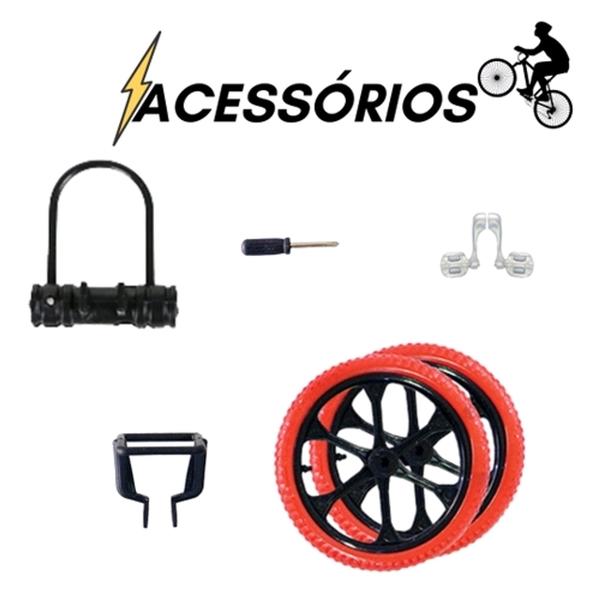 Imagem de Kit Radical X-trick Brinqedo de dedo. 01 bike de dedo com 07 acessórios