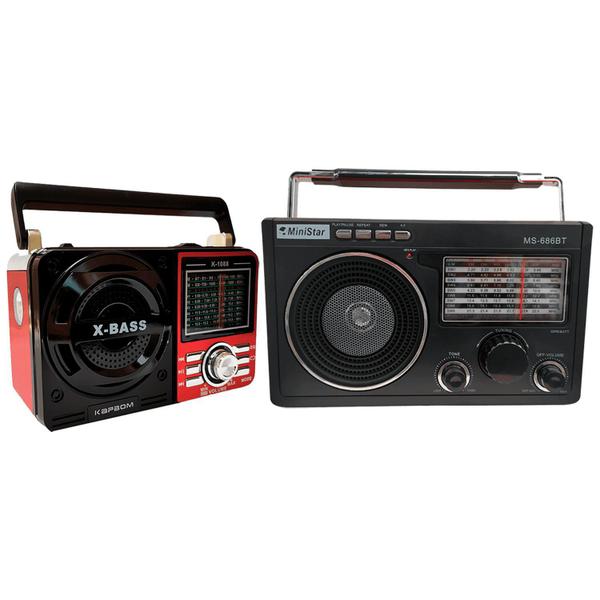 Imagem de Kit Rádio Am/Fm/Sw1-7 Kapbom K-1088 Rádio Livstar Bluetooth