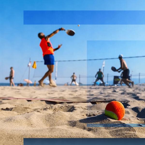 Imagem de Kit Raquete Beach Tennis Fibra De Carbono Com Capa + Garrafa