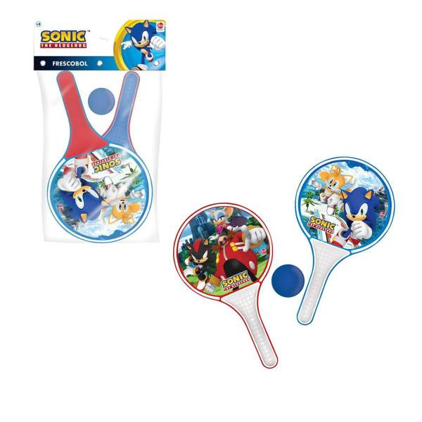 Imagem de Kit Raquete Com Bolinha Frescobol Sonic Líder Brinquedos