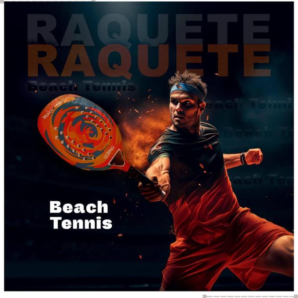 Imagem de Kit Raquete Fibra Carbono Para Praia Tennis Clube Beach 2un - Lelong