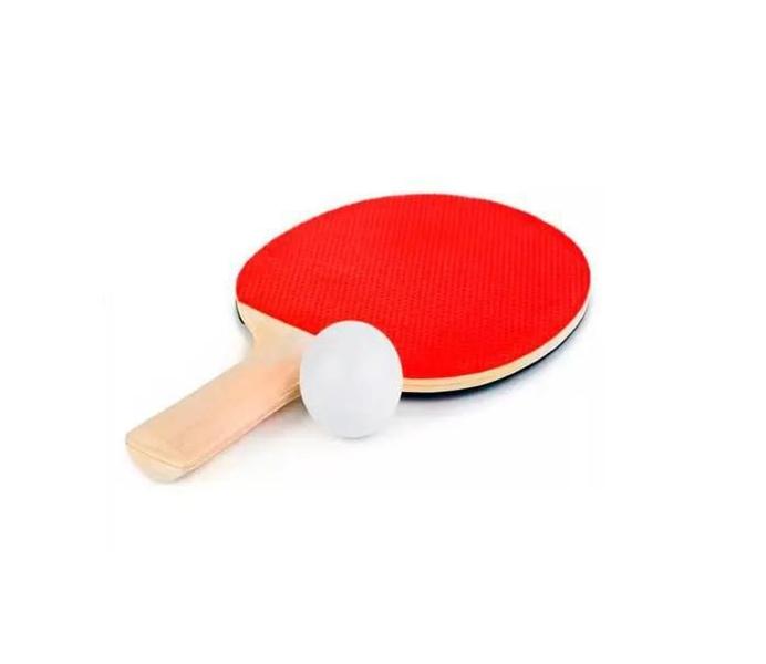 Imagem de Kit Raquete Tênis De Mesa 25Cm Ping Pong Com 3 Bolinha