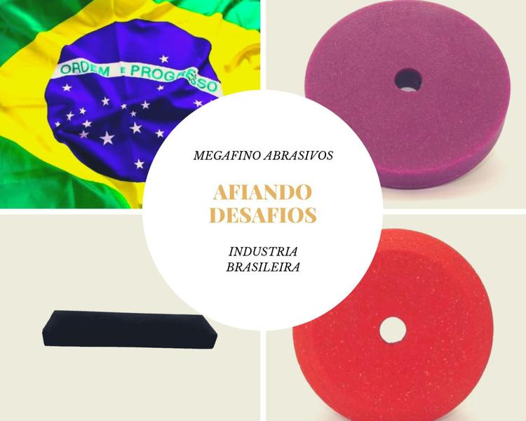 Imagem de Kit Rebolo Afiação 6'' X 12,7 X 19 Mm Grão 200+1200 Cônico