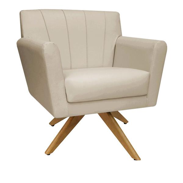 Imagem de Kit Recamier Sofá Chaise Para Clinica 1,40 + 1 Poltrona Decorativa Iza Base Giratoria Para Sala de Noiva Nanda Decor