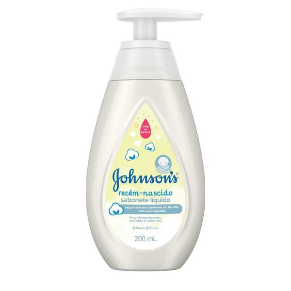 Imagem de Kit recem nascido Johnson Baby c/ 200ml + Lenço umedecido 48 unidades