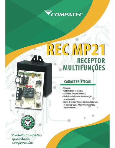 Imagem de Kit Receptor Com 3 Controles Remotos e Fonte 12V Compatec