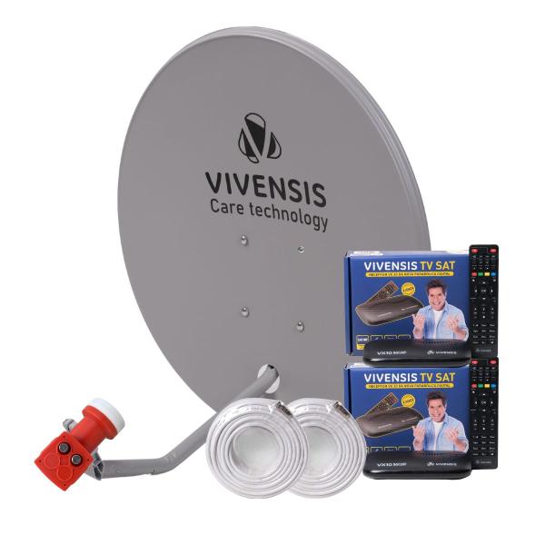 Imagem de Kit Receptor Digital TV Satélite C/2 - Vivensis