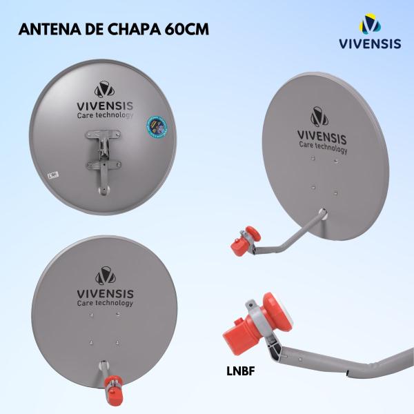 Imagem de Kit Receptor Digital TV Satélite C/2 - Vivensis