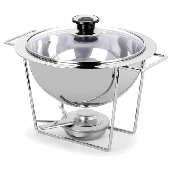 Imagem de Kit Rechaud 3 Litros Meu Buffet Aco Inox + 3 Tigelas 500 Ml