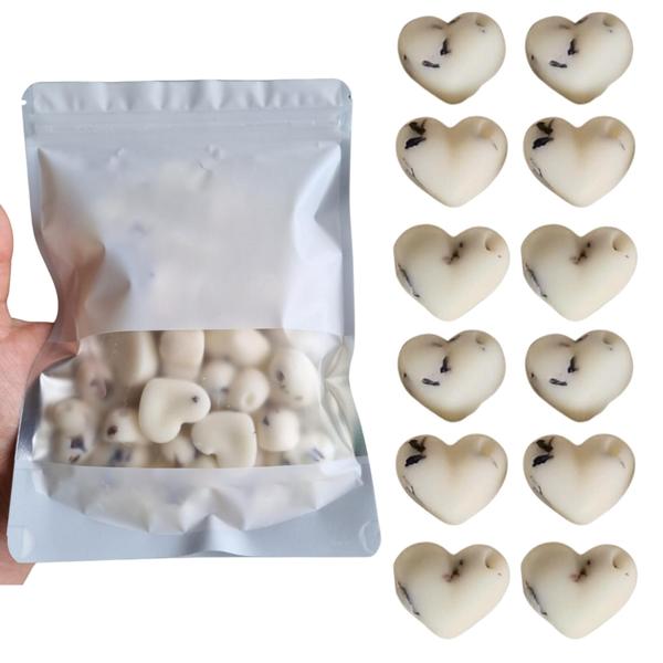 Imagem de Kit Rechaud Oval + 3 Velas + Fósforo + 12 Wax Melts Lavanda