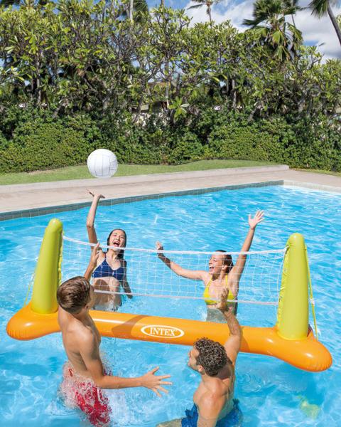 Imagem de Kit Rede de Volei Inflável de Piscina Intex 56508