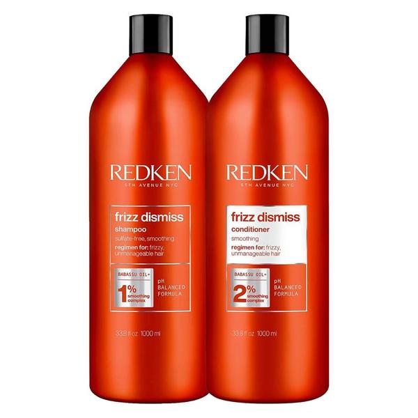 Imagem de Kit redken frizz dismiss shampoo 1l + condicionador 1l