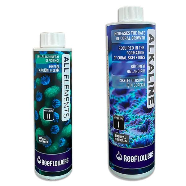 Imagem de Kit ReeFlowers Easy Balling Alkaline 500ml + All Elements 250ml